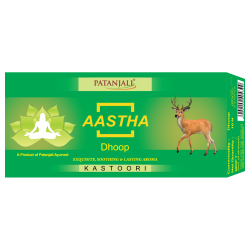 Aastha Kasturi Dhoop 10 Stick 50 g - Aromatic Spiritual Experience
