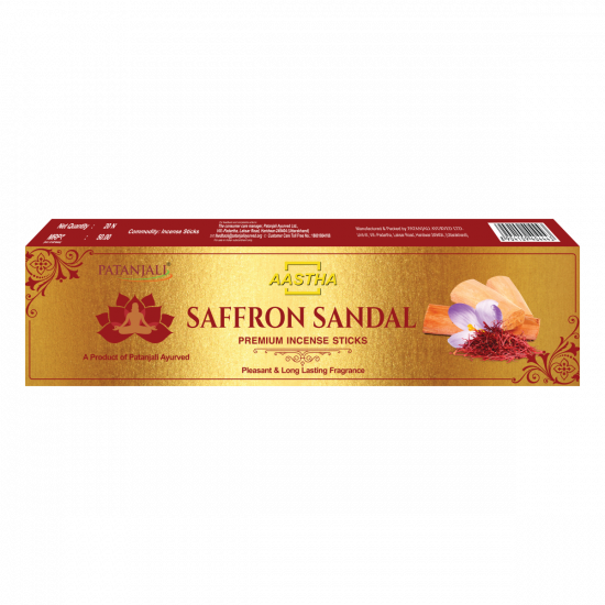 Aastha Premium Agarbatti Saffron Sandal 36 g