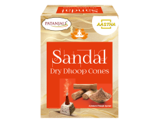 Aastha Sandal Dry Dhoop Cone 20 g