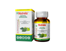 Patanjali Nutrela Spirulina Natural 32 g - Nutrient-Rich Dietary Supplement