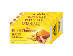 Patanjali Haldi Chandan Kanti Body Cleanser Pack of 4 180 g