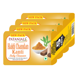 Patanjali Haldi Chandan Kanti Body Cleanser 4x1 75 G 75 g