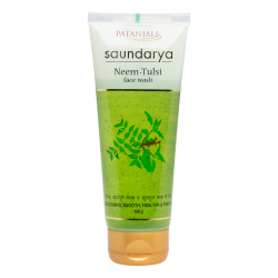Patanjali Saundarya Neem Tulsi Face Wash 100g - Deep Cleansing with Natural Ingredients