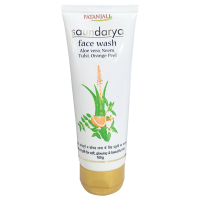 Patanjali Saundarya Face Wash Aloevera Neem Tulsi Orange Peel 100 g