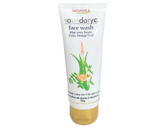 Patanjali Saundarya Face Wash Aloevera Neem Tulsi Orange Peel 100 g