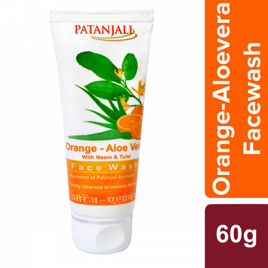 Patanjali Orange Aloevera Face Wash 60 g
