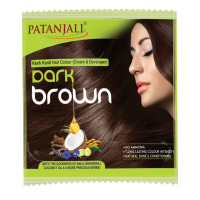 Patanjali Kesh Kanti Hair Colour Cream Developer Dark Brown 40 g