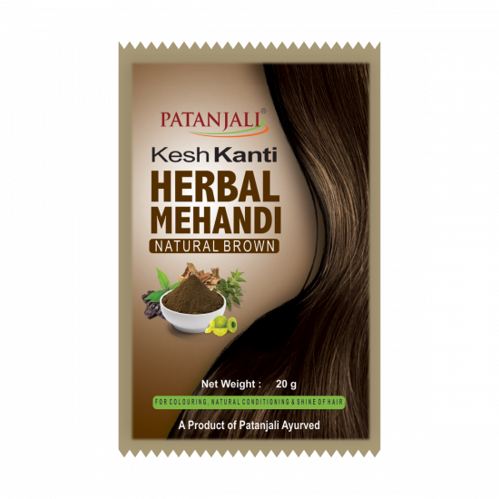 Patanjali Kesh Kanti Herbal Mehandi Natural Brown 20 g