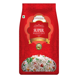 Patanjali Super Basmati Rice 1 kg - Premium Quality Long Grains
