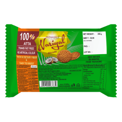 Patanjali Nariyal Biscuits 250 g - Crispy Coconut Delight