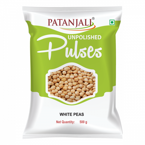 Patanjali Unpolished White Peas 500 g