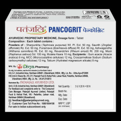 Divya Pancogrit 60 Tablets Ayurvedic Digestive Health Supplement for Acidity, Indigestion & Gut Detox