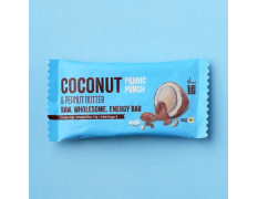 Isha Life Roasted Coconut with Peanut Butter Energy Bar 40gm Natural Snack Bar Made with Dates, Cashew & Almond
