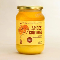 Isha Life Pure A2 Desi Cow Ghee 500ml | Traditional Bilona Ghee Made from Curd of Grass-Fed Desi Cows