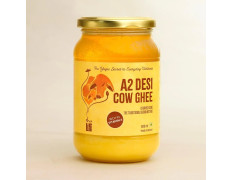 Isha Life Pure A2 Desi Cow Ghee 500ml | Traditional Bilona Ghee Made from Curd of Grass-Fed Desi Cows