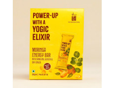 Isha Life Moringa Energy Bar Pack of 10 (20gm Each) | Ayurvedic Superfood Snack | Natural Protein & Energy Bar