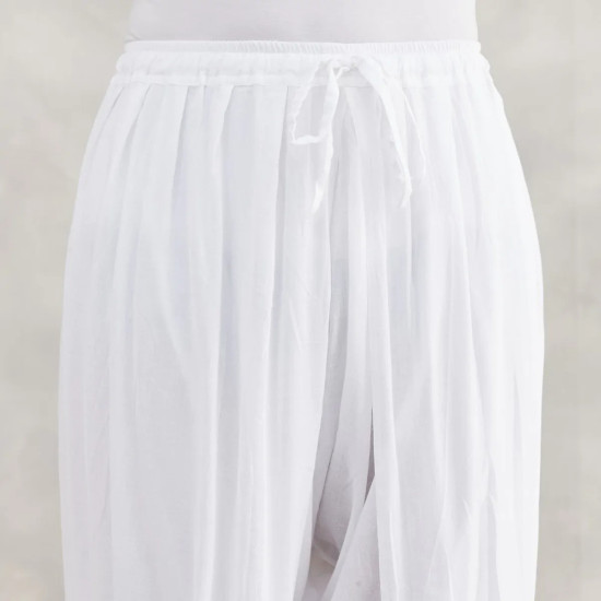 Isha Life Men’s Dhoti Pants (White) | 100% Organic Cotton Comfort Fit | Traditional Indian Panchakacham