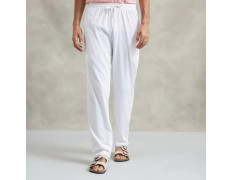 Isha Life Unisex Organic Cotton Sadhana Track Pants – White | 100% Pure Organic Cotton Yoga & Meditation Wear