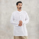 Isha Life Men’s Cotton Linen Kurta – Solid White, Full Sleeves | Organic Indian Wear Isha Life Men’s Cotton Linen Kurta – Solid White, Full Sleeves | Organic Indian Wear