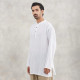 Isha Life Men’s Cotton Linen Kurta – Solid White, Full Sleeves | Organic Indian Wear Isha Life Men’s Cotton Linen Kurta – Solid White, Full Sleeves | Organic Indian Wear