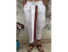 Vidyarthi Pure Cotton Readymade Dhoti with Two Zipper Pockets – Traditional Indian Men’s Wear