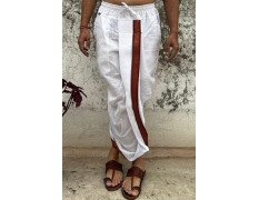 Vidyarthi Pure Cotton Readymade Dhoti with Two Zipper Pockets – Traditional Indian Men’s Wear