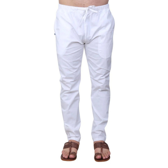 Vidyarthi Slimfit Stretchable Cotton Pyjama with Elastic & Drawstring Soft Breathable Fabric
