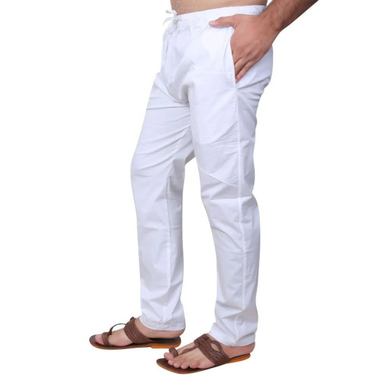 Vidyarthi Slimfit Stretchable Cotton Pyjama with Elastic & Drawstring Soft Breathable Fabric