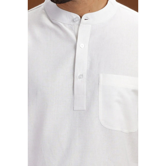 Vidyarthi White Handloom Cotton Short Kurta Half Sleeves for Men Shop From India Get It Across The World Vidyarthi White Handloom Cotton Short Kurta Half Sleeves for Men Shop From India Get It Across The World