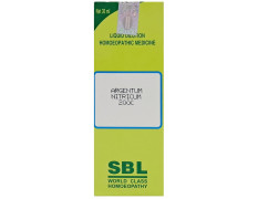 SBL Argentum Nitricum Dilution 200 CH 30 ML Homeopathic Throat & Nervous System Support Indian Homeopathy