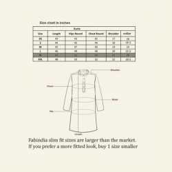 Fabindia Solid Men's Kurta (White)