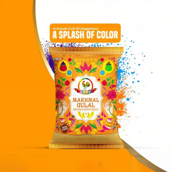 Makhmal Holi Gulal (Orange) by Cock 80 gm