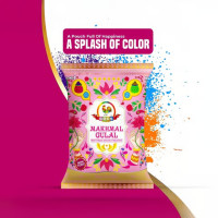 Makhmal Holi Gulal (Pink) by Cock 80Gm Makhmal Holi Gulal (Pink) by Cock 80Gm