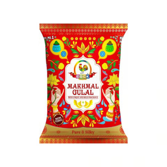 Makhmal Holi Gulal (Red) by Cock 80Gm