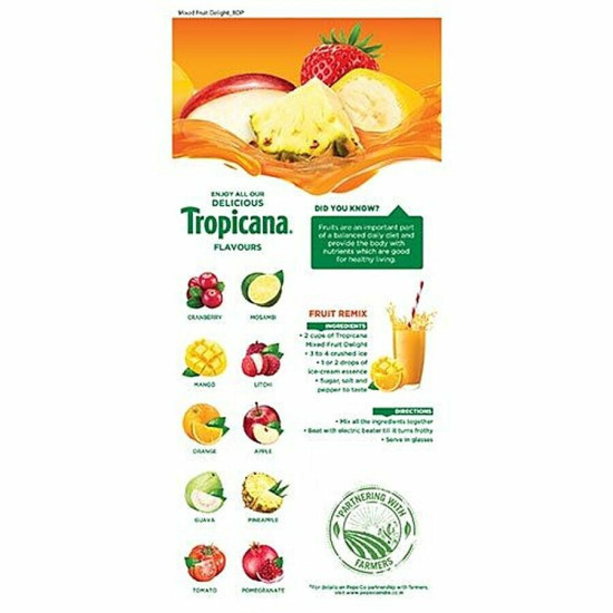 Tropicana Fruit Juice - Delight, Mixed Fruit 1 L