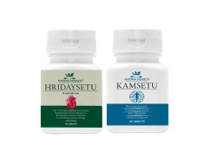 Khatana Vedasetu Hridaysetu and Kamsetu Combo | Ayurvedic Heart Care, Cholesterol Support, and Men’s Vitality Supplement | 30 + 30 Tablets (1000 mg)