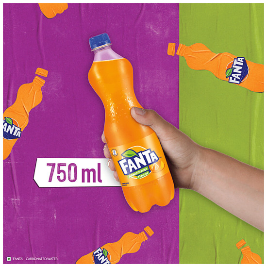 Fanta Soft Drink - Orange Flavoured, Refreshing 750 ml