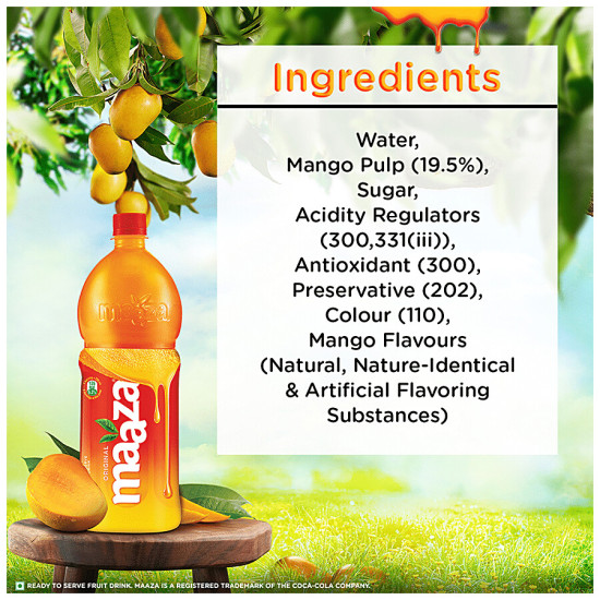 Maaza Mango Drink - Original Flavour, Refreshing 1.2 litre 