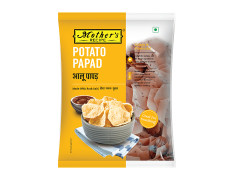Mother's Recipe Papad - Potato With Rock Salt, Crispy & Flavourful 70 g