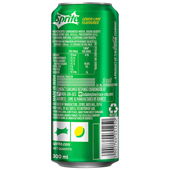 Sprite Soft Drink 300 ml