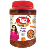 Tops Gold - Mixed Pickle, Traditional Flavour, Intense Taste 900 g Tops Gold - Mixed Pickle, Traditional Flavour, Intense Taste 900 g