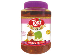 Tops Pickle - Gold Mango, Spicy Condiment, Accompaniment For Meals 900 g