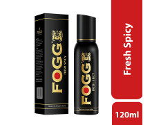 Fogg  Black Series Fresh Spicy - Perfume Body Spray For Men, Long Lasting & No Gas Deodorant 120 ml