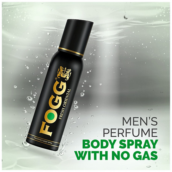 Fogg  Black Series Perfume Body Spray - Fresh Oriental, For Men, Long Lasting & No Gas Deodorant 120 ml
