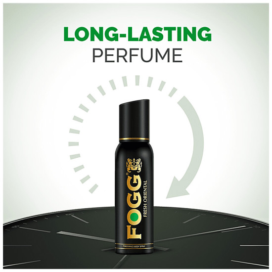 Fogg  Black Series Perfume Body Spray - Fresh Oriental, For Men, Long Lasting & No Gas Deodorant 120 ml