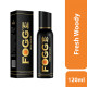 Fogg  Black Series Fresh Woody Perfume Body Spray For Men - Long Lasting & No Gas Deodorant 120 ml