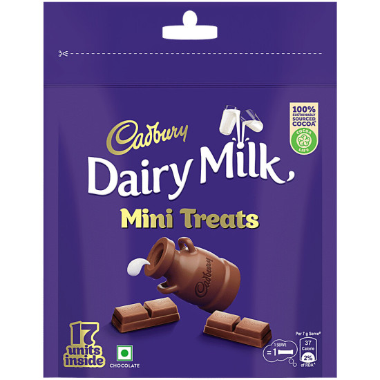 Cadbury Dairy Milk Minis Chocolate Home Treats Pack 119 g