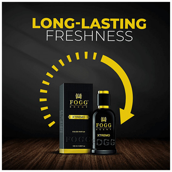 Fogg  Xtremo Scent Eau De Parfum - Men’s Perfume, Long-lasting Fresh & Soothing Fragrance 100 ml