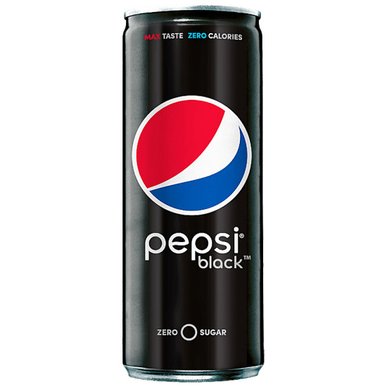 Pepsi Black Soft Drink - Max Taste, Zero Sugar(Diet) 250 ml