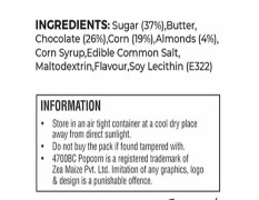 4700BC Nutty Tuxedo Chocolate Gourmet Popcorn 150 g